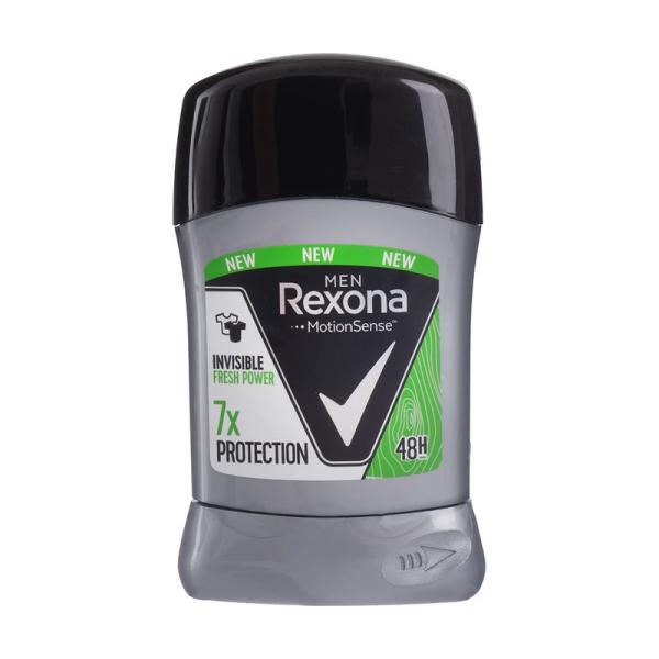 Дезодорант-антиперспирант Rexona мужской твердый стик Invisible fresh power 50 мл