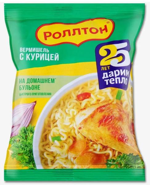 Вермишель быстрого приготовления Роллтон (курица) 60 гр