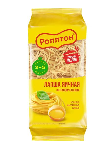 Макаронные изделия Роллтон Лапша яичная классическая 400 г