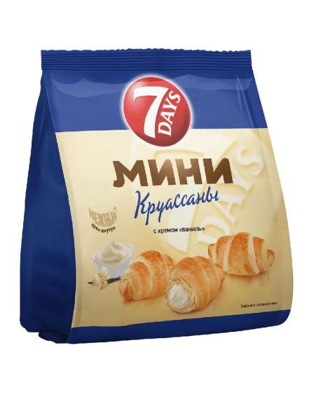 Мини круассаны 7DAYS c кремом ваниль 265 г
