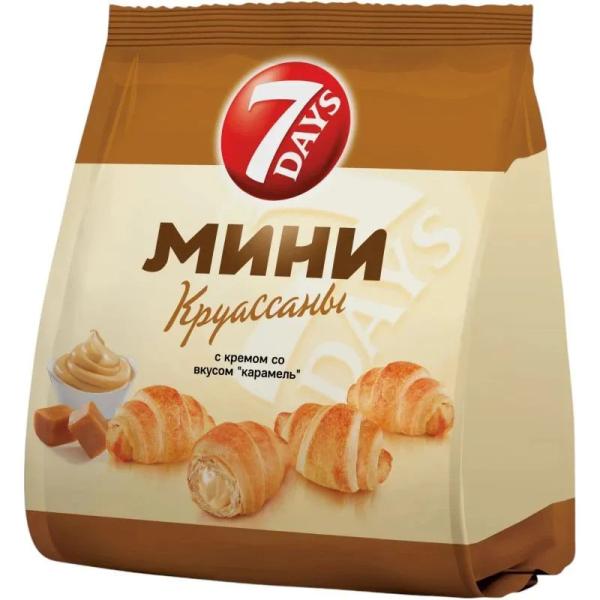 Круассаны 7DAYS с карамельным кремом, 265г.