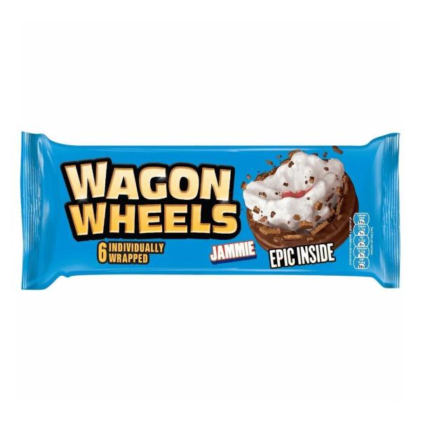 Печенье Wagon Wheels с суфле и джемом, покрытое глазурью с ароматом шоколад, 228,6 г