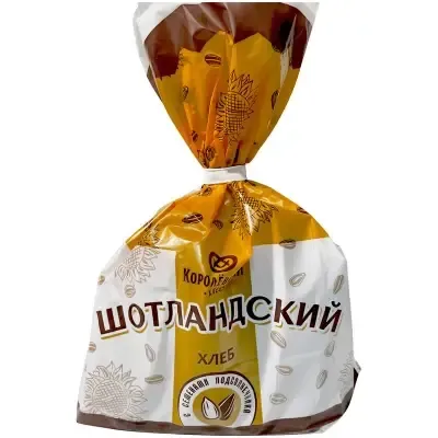 Хлеб Шотландский с семенами подсолнечника Королевский хлеб нарезка 320 г