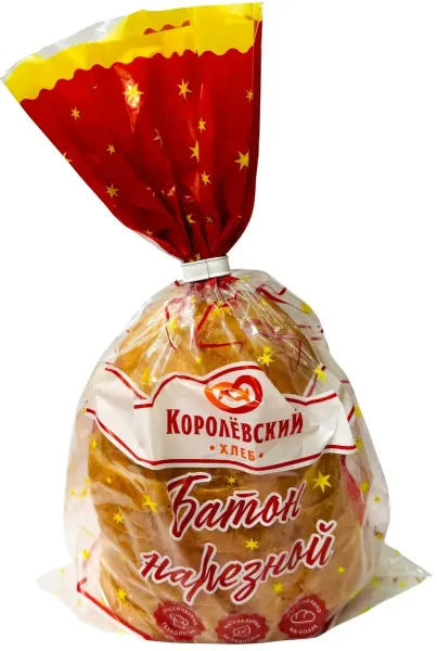 Батон нарезной Королевский хлеб 200 г