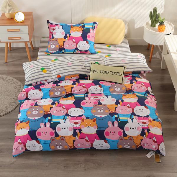 Комплект постельного белья на резинке Сатин Люкс KIDS/ДЕТСКОЕ 100% хлопок CDKR044