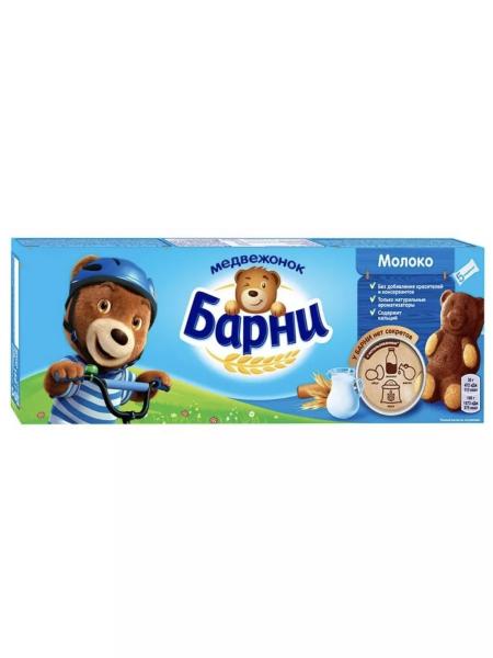 Пирожное Барни  бисквитное с молочной начинкой, 150г